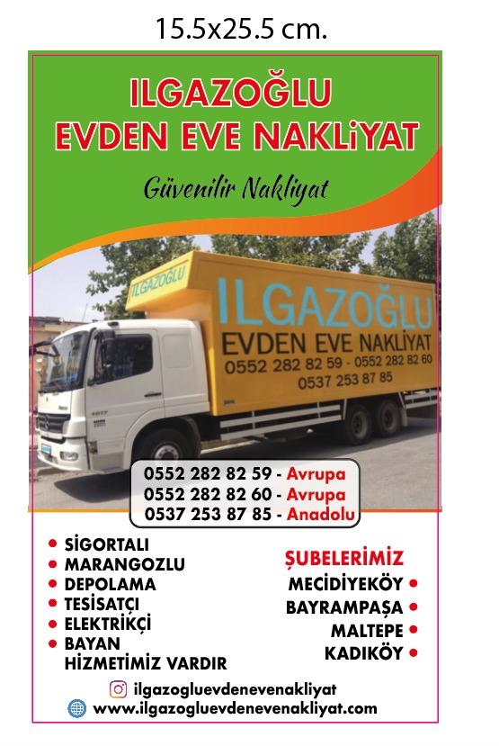 ILGAZOGLU EVDEN EVE NAKLİYAT ILGAZOGLU